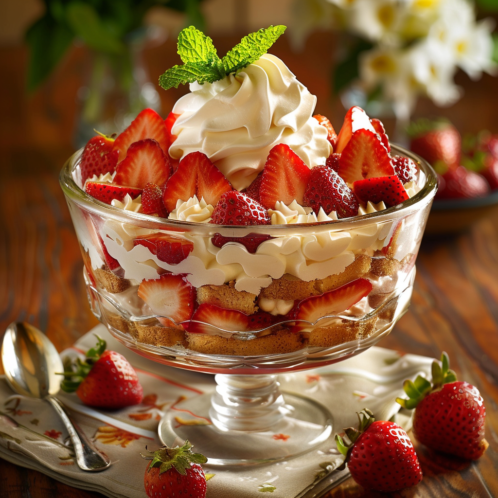 Strawberry Shortcake Trifle