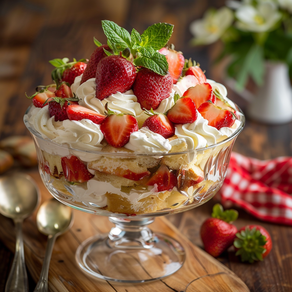 Strawberry Shortcake Trifle