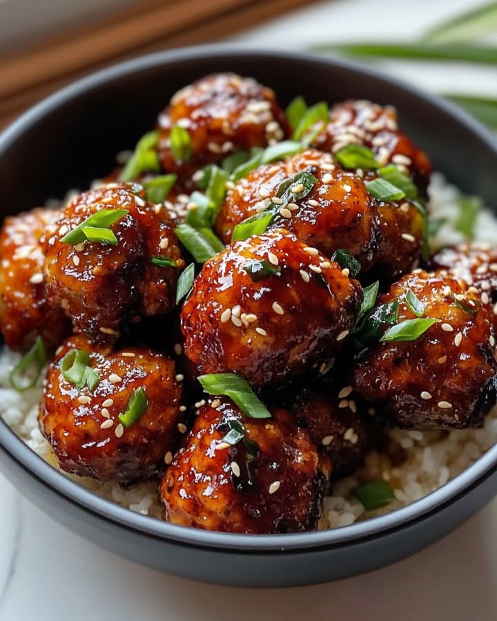 Sweet Spicy Chicken Meatballs