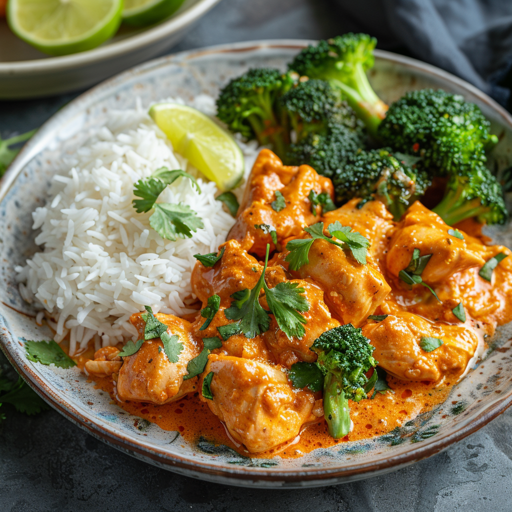 Thai Red Curry Chicken with Coconut Rice