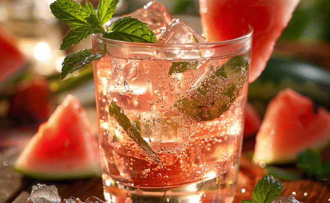 Watermelon and Mint Sparkling Water: Refreshingly Irresistible!