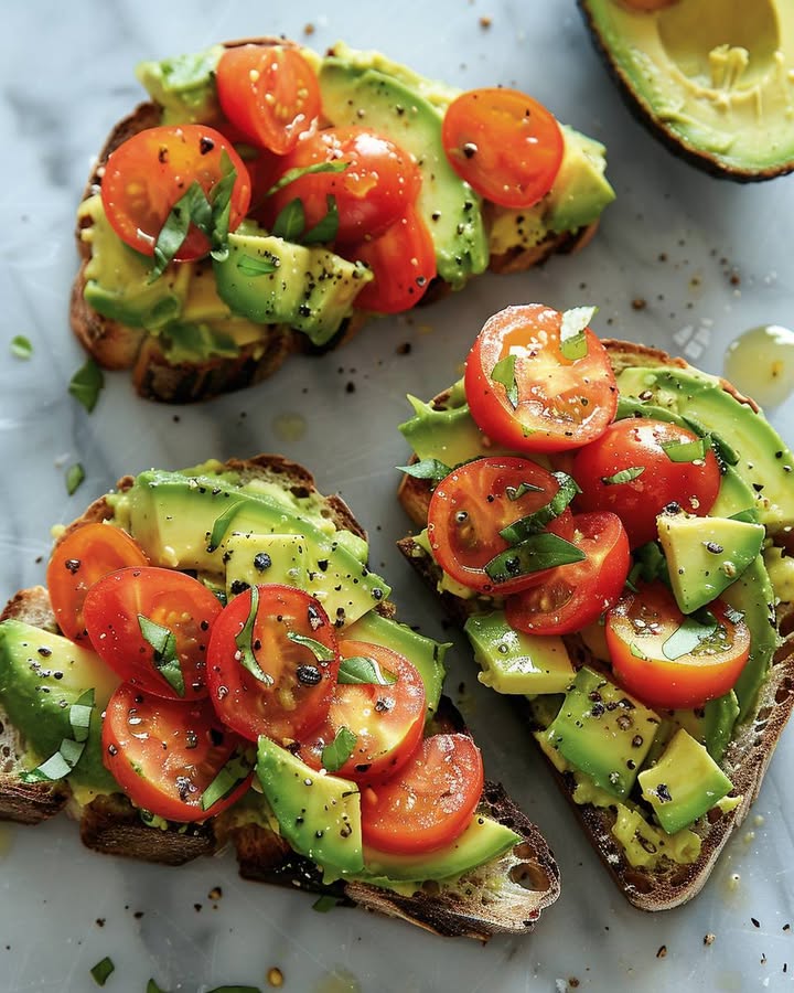 Avocado Tomato Bruschetta