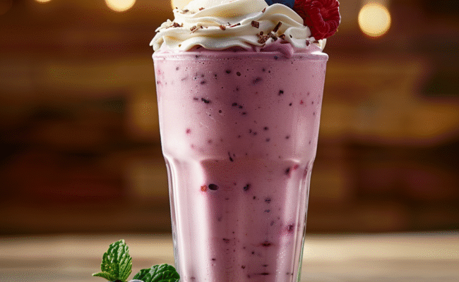 Blueberry Milkshake: Irresistibly Creamy Delight