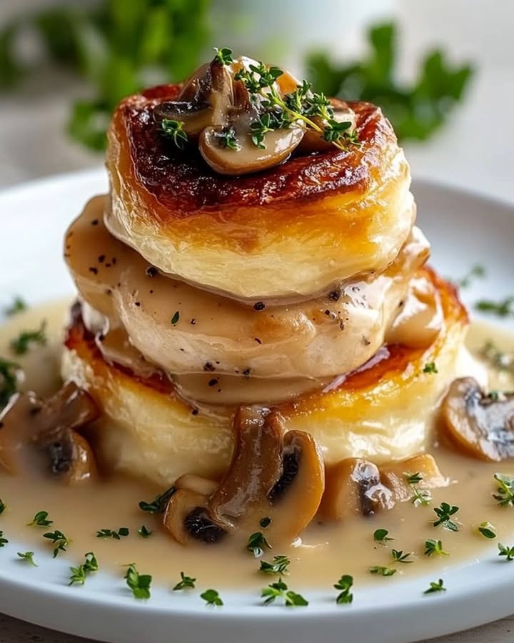 Chicken Mushroom Vol-au-Vent