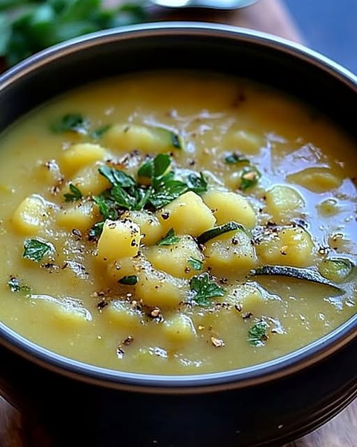 Chickpea Zucchini Soup