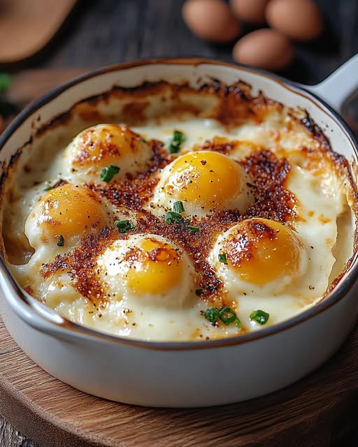 Eggs Béchamel Gratin
