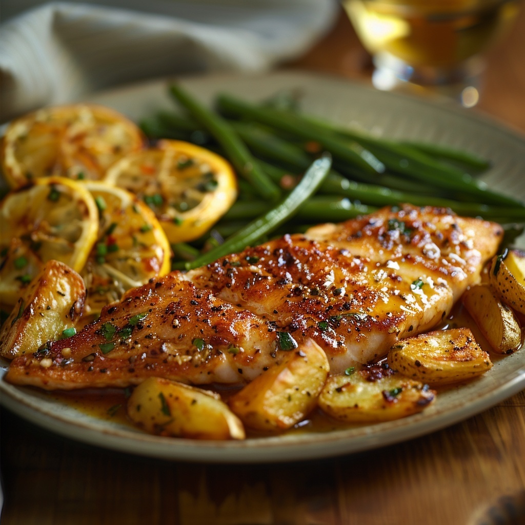 Lemon Garlic Tilapia