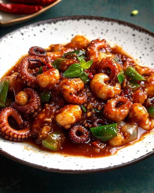 Spicy Octopus Stir-fry