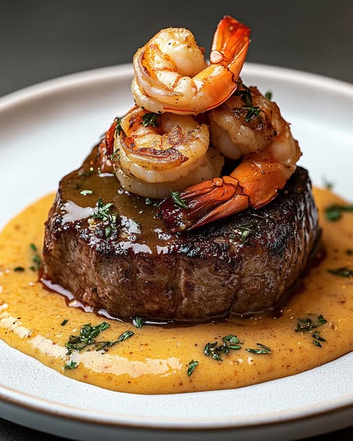Steak Lobster Shrimp Delight