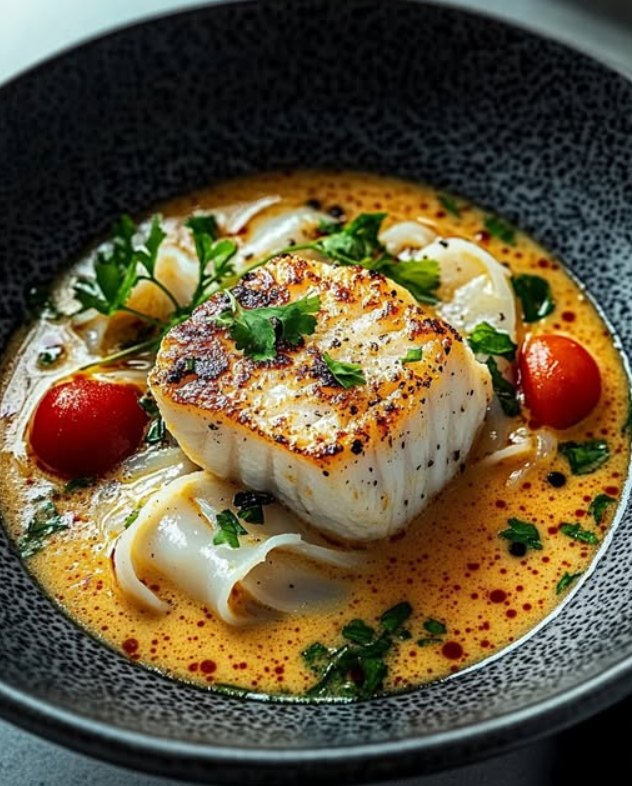 Thai Poached Cod