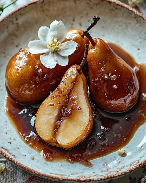 Caramelized Roasted Pears