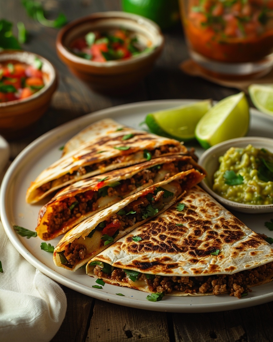 Ground Beef Quesadillas