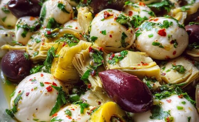 Easy 30-Minute Marinated Mozzarella Appetizer