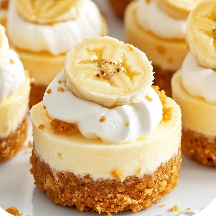Mini Banana Cheesecake Bites