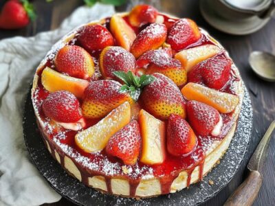 Strawberry Peach Cake: The Perfect Easy Summer Dessert