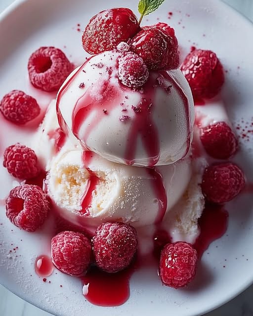 Strawberry Vanilla Ice Cream