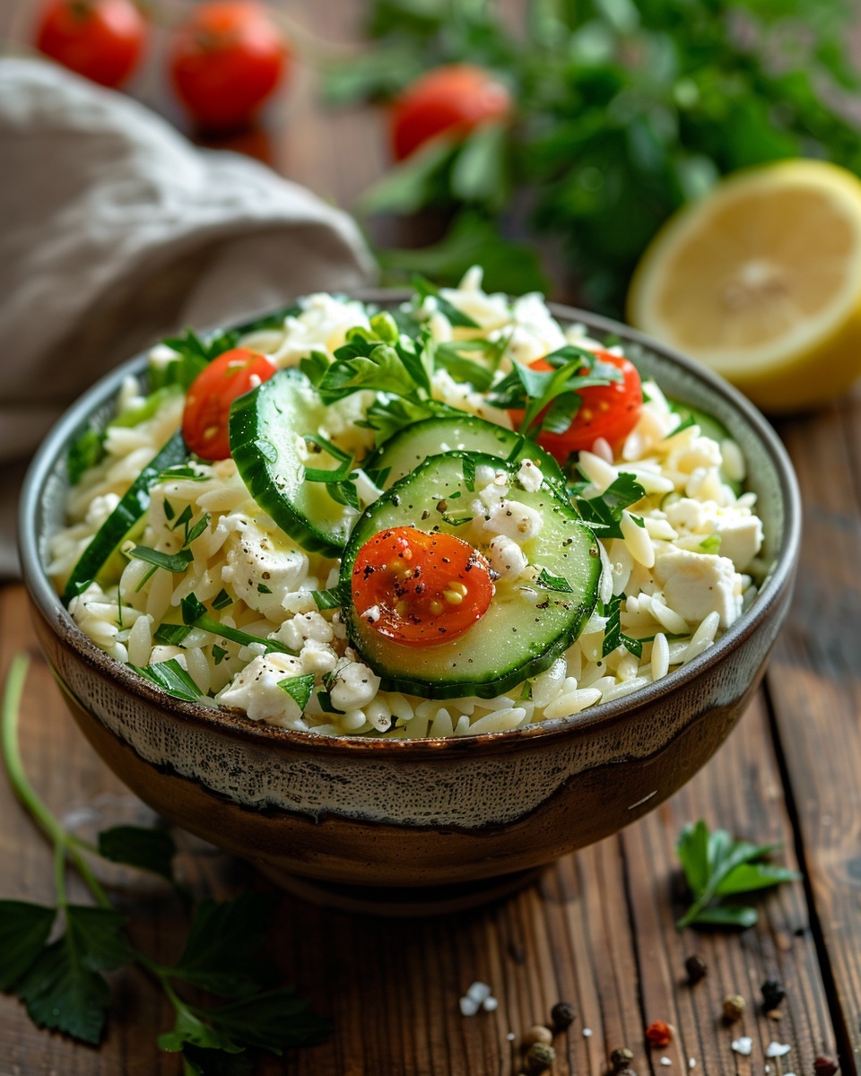 Orzo Feta Salad