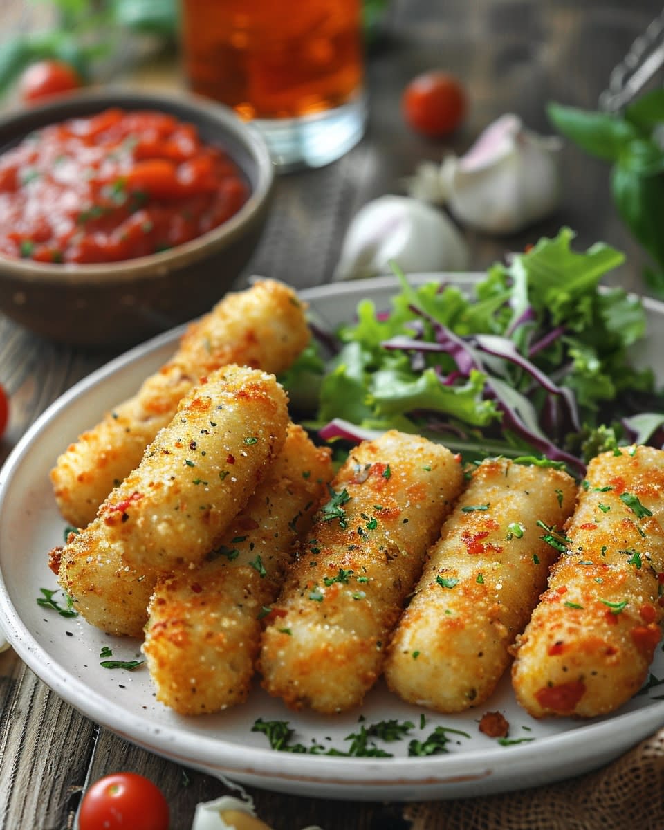 Air Fryer Mozzarella Sticks