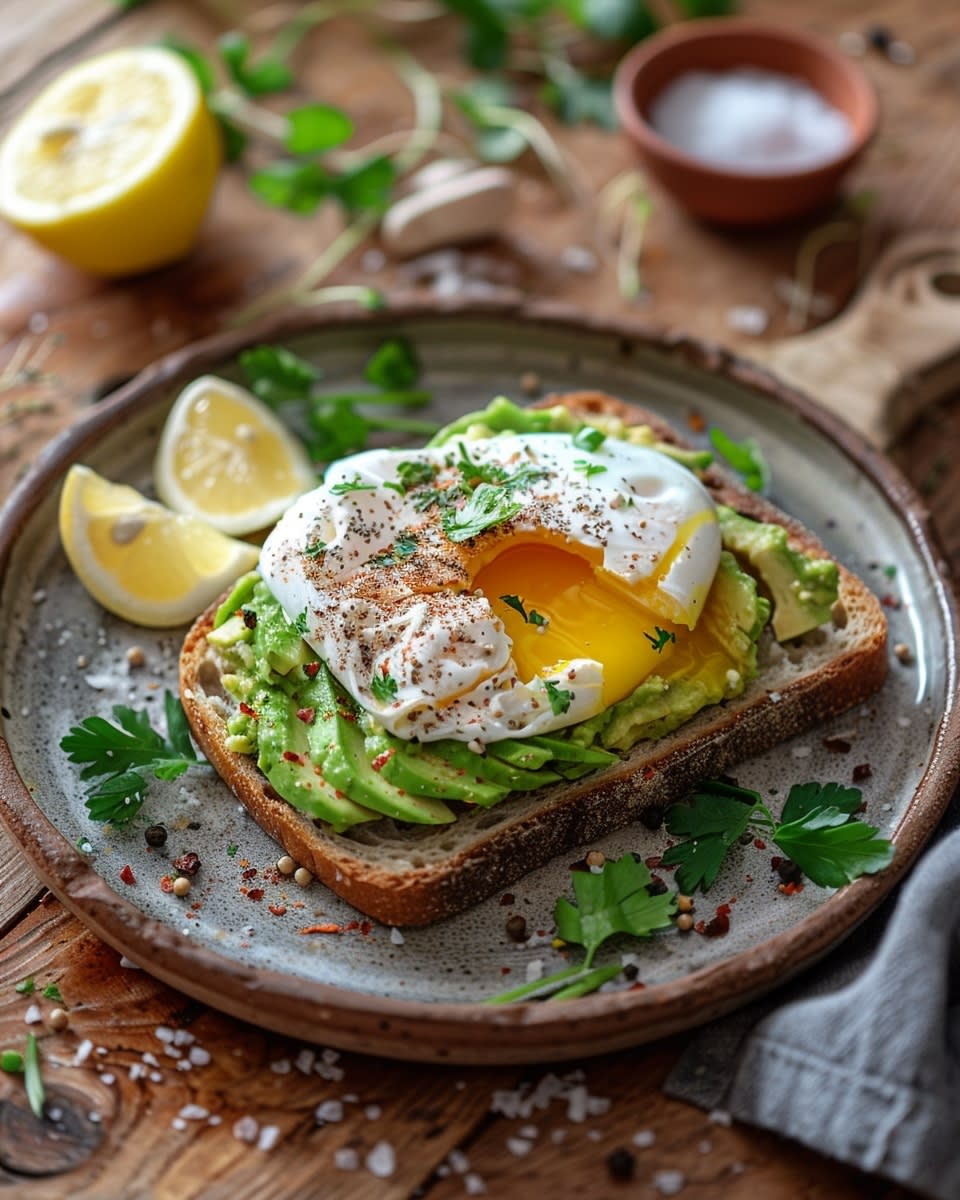 Avocado Toast with Poached Egg