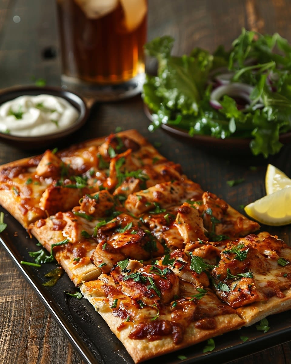 BBQ Chicken Flatbread Pizza