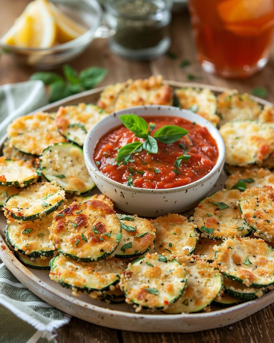 Baked Parmesan Zucchini Chips