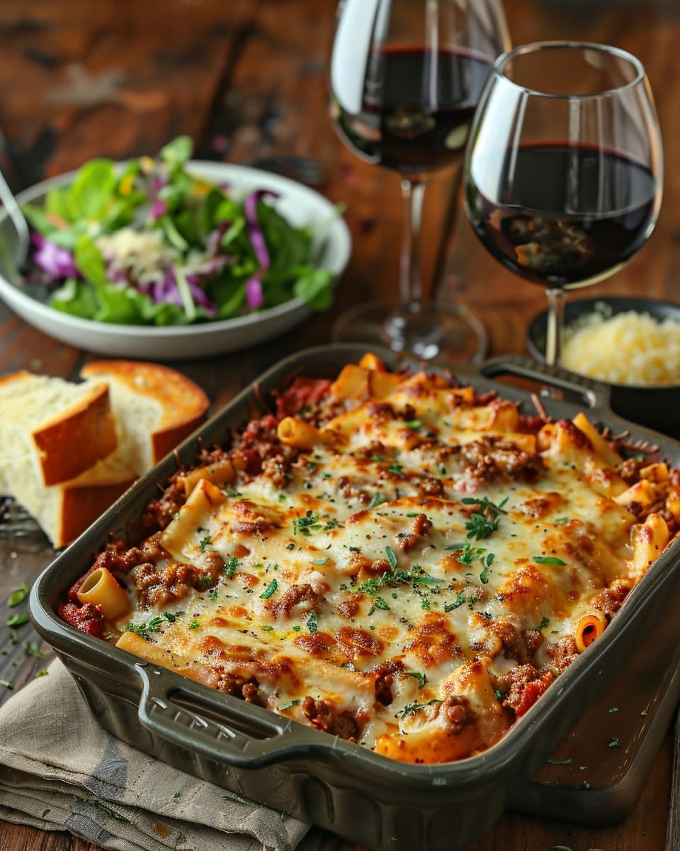 Baked Ziti with Ground Beef