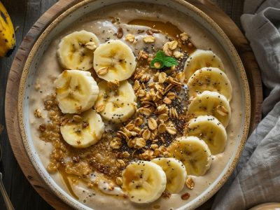 Delicious and Nutritious: How to Make the Perfect Banana Peanut Butter Breakfast Smoothie Bowl