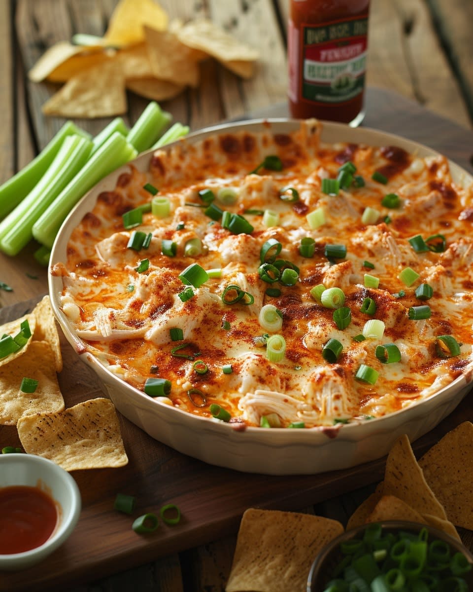 Buffalo Chicken Dip with Cream Cheese