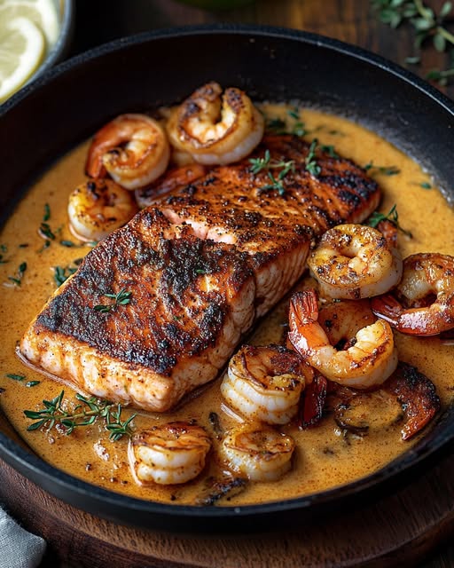 Cajun Salmon Shrimp