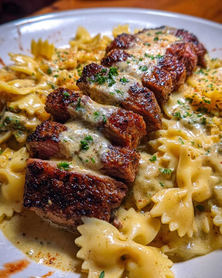 Cheesy Garlic Steak
