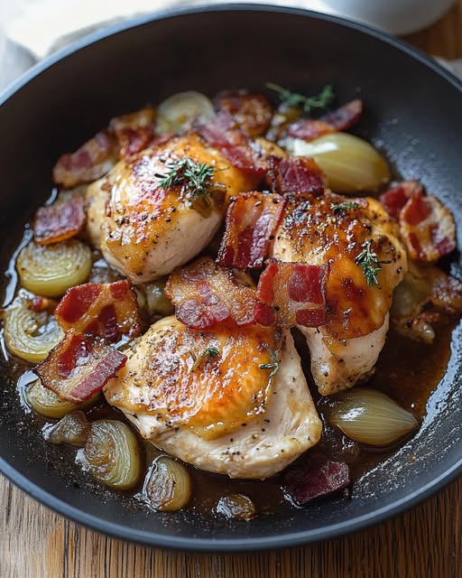 Chicken Shallot Fricassee