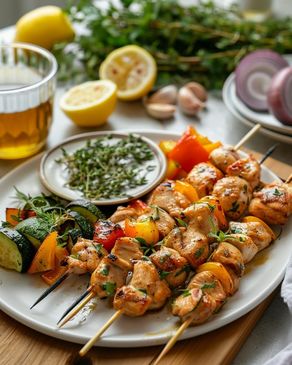 Grilled Honey Garlic Chicken Skewers: A Flavorful and Easy-to-Make ...
