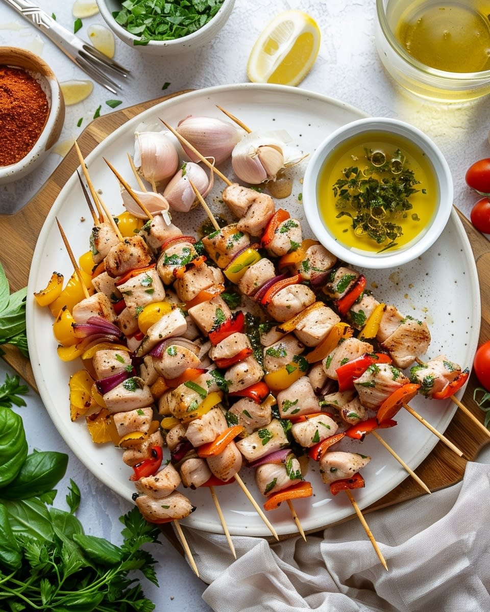 Grilled Honey Garlic Chicken Skewers: A Flavorful and Easy-to-Make ...