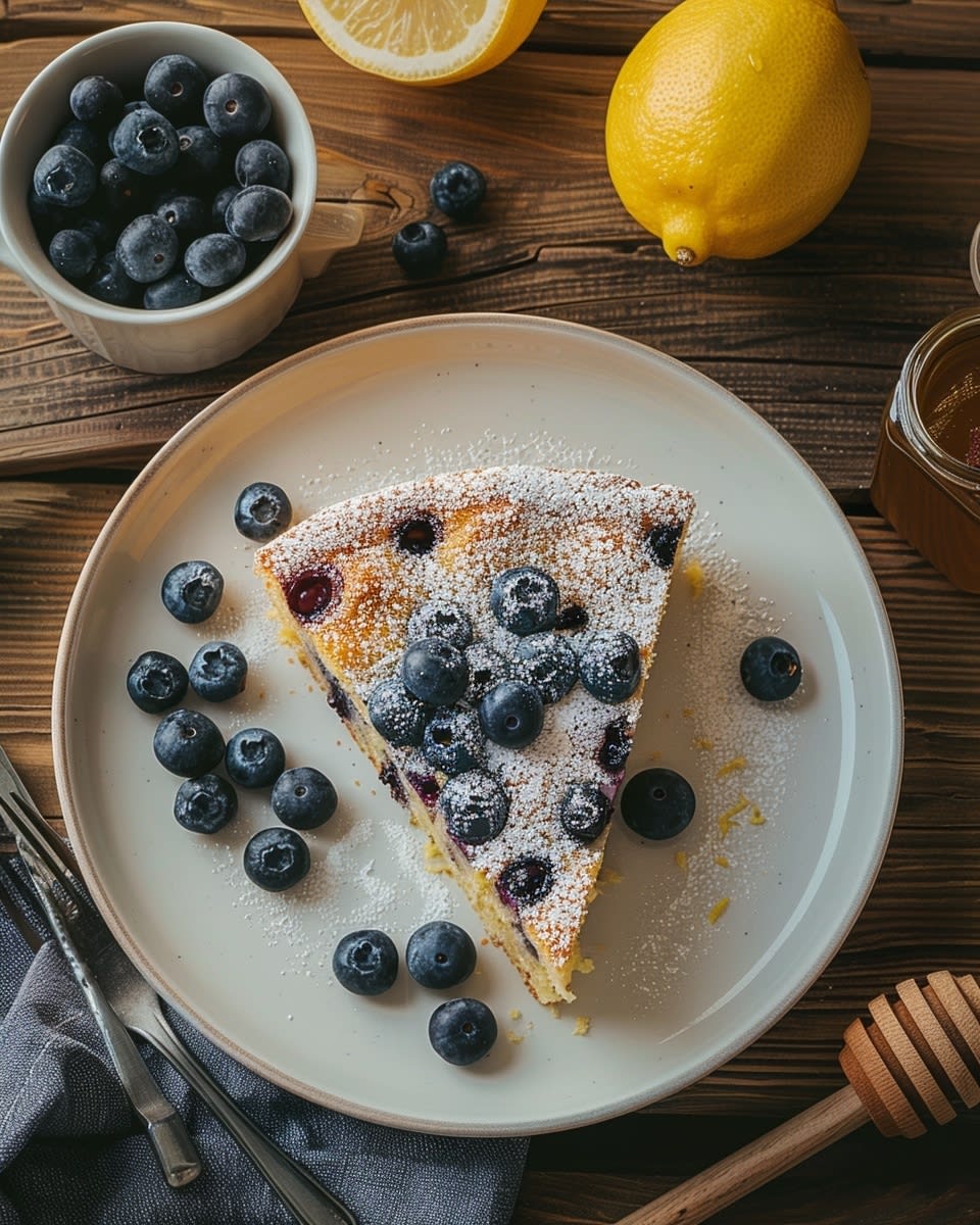 Lemon Blueberry Yogurt Cake