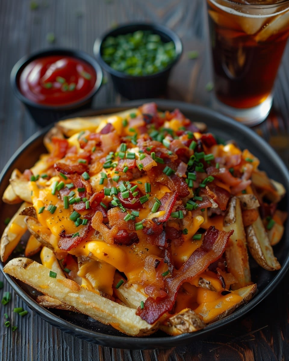 Loaded Cheese Fries with Bacon