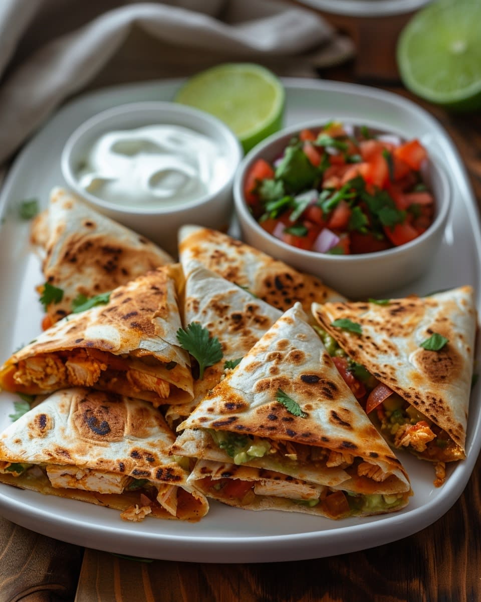 Mini Chicken Quesadilla Bites