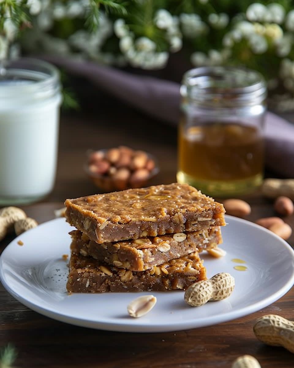 No Bake Peanut Butter Oat Bars
