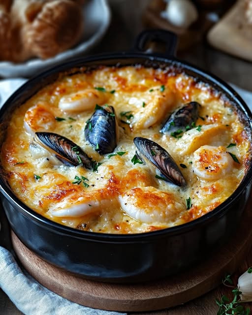 Seafood Potato Gratin