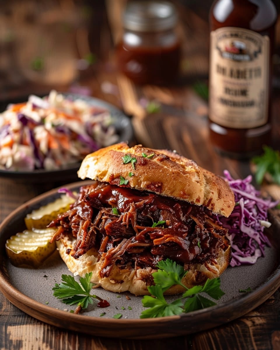 How to Make the Perfect Slow Cooker BBQ Pulled Beef Sandwich - Daily Taster