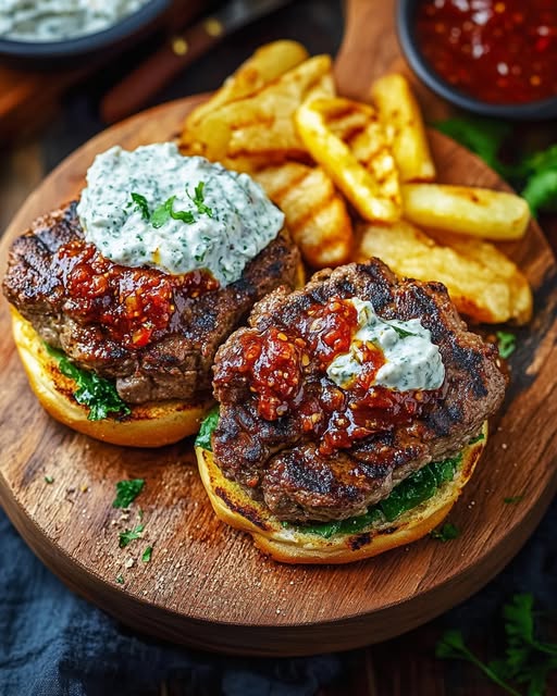 Spicy Lamb Burger