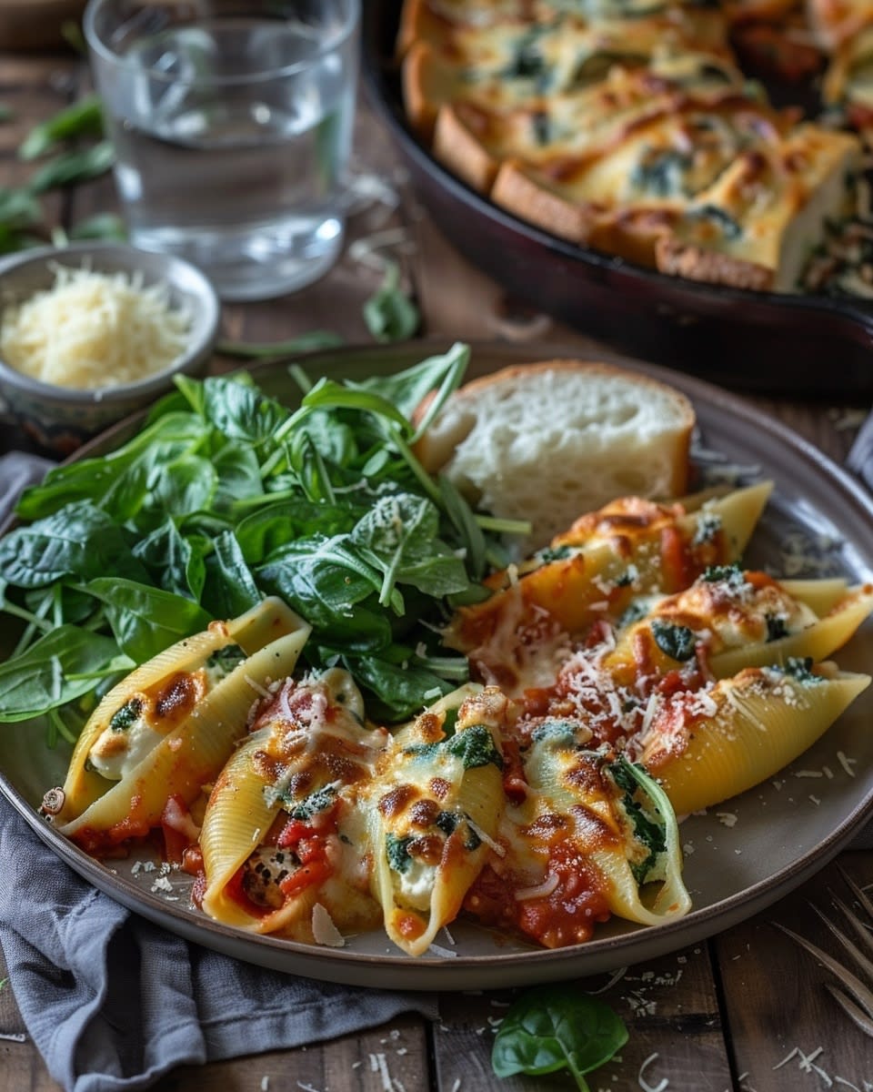 Spinach Ricotta Stuffed Shells