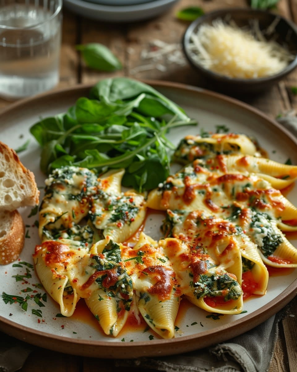 Spinach Ricotta Stuffed Shells