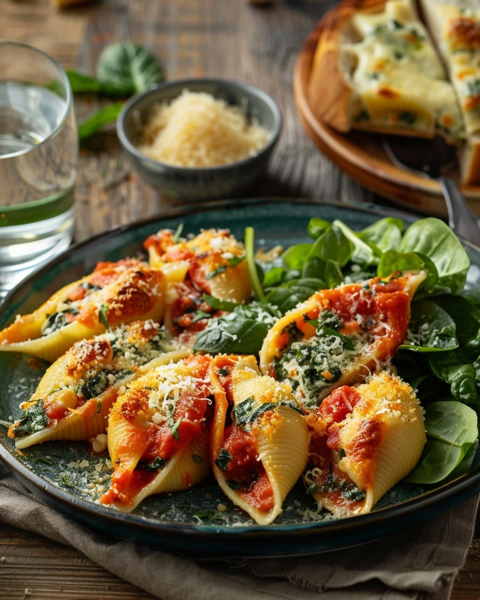 Spinach Ricotta Stuffed Shells