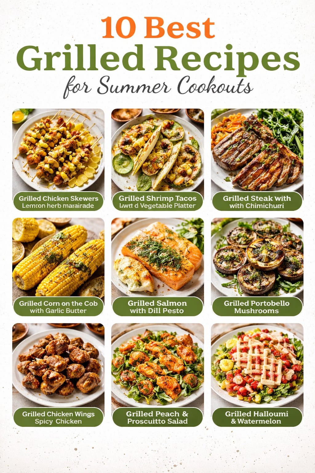 10 Best Grilled Recipes for Summer Cookouts