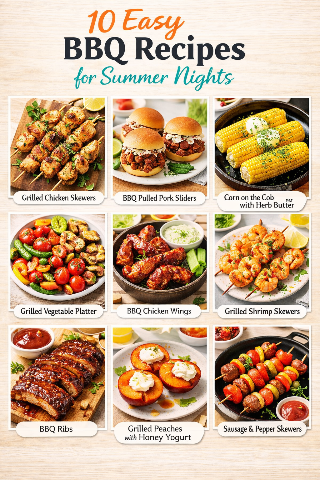 10 Easy BBQ Recipes for Summer Nights