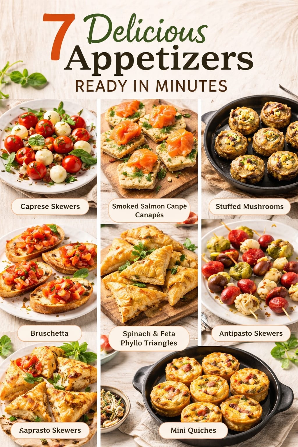 7 Delicious Appetizers Ready in Minutes