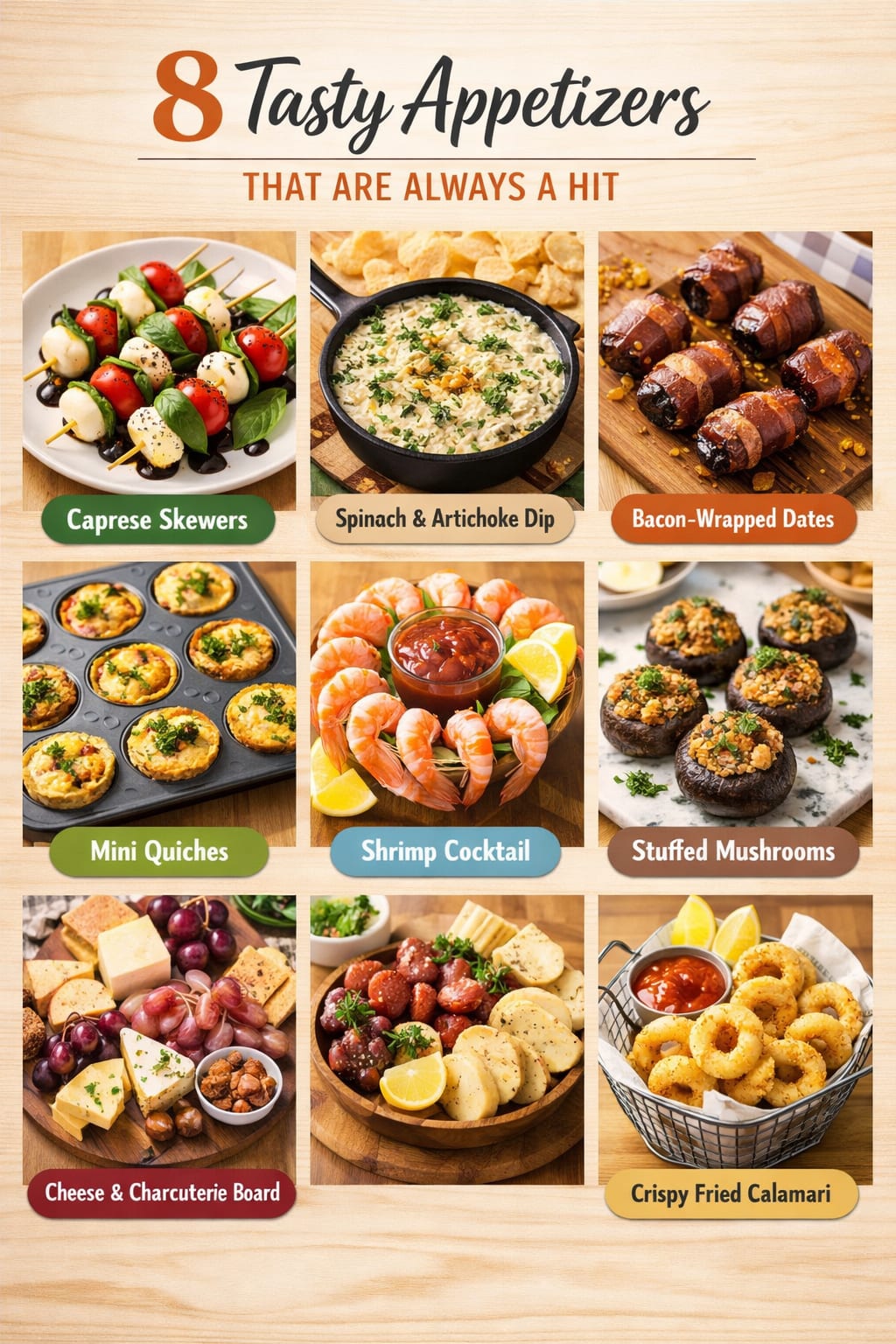 8 Tasty Appetizers That Are Always a Hit