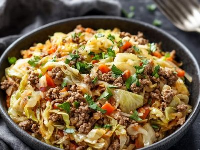 Easy Cabbage & Beef Skillet Dinner