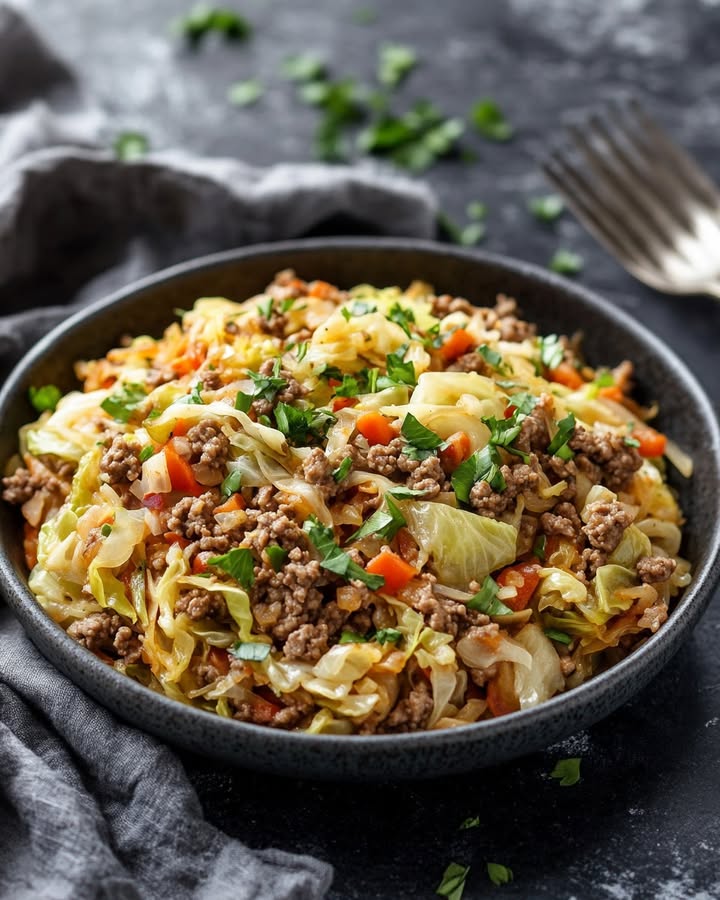 Beefy Cabbage Skillet