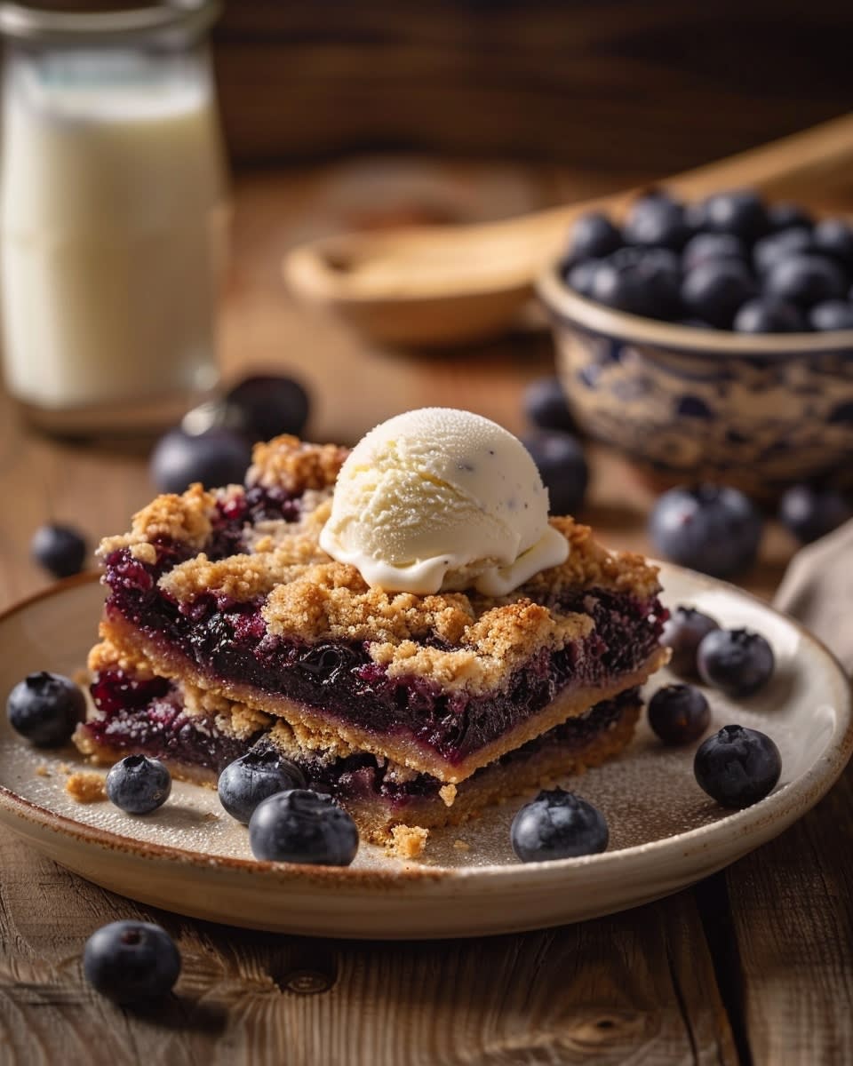 Blueberry Crumble Dessert Bars